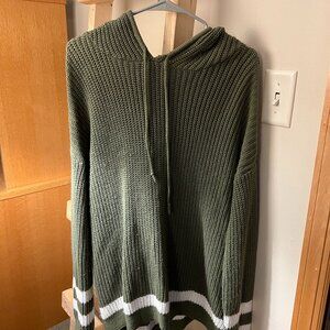 Oversized Knit Hoodie